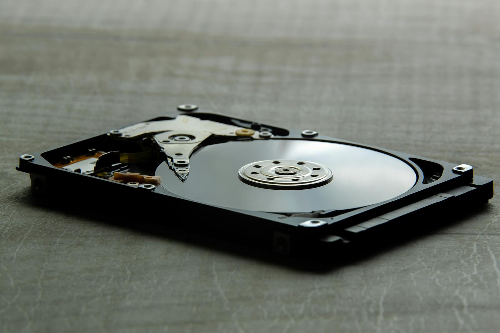 Hard drive prepared for secure data destruction